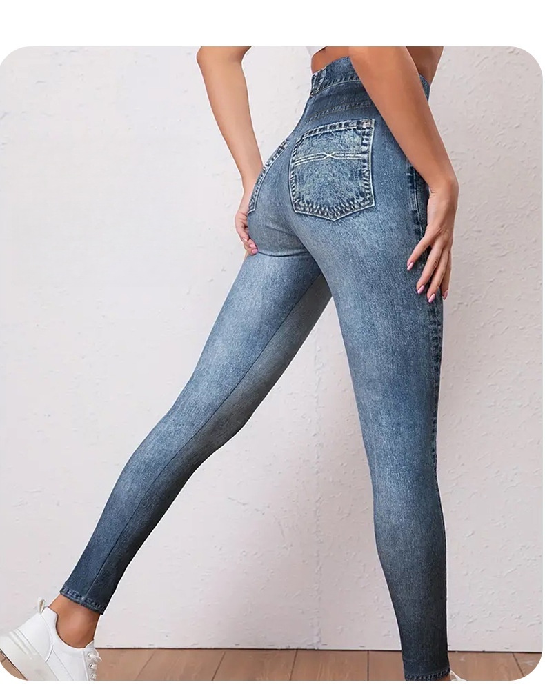 Womens Classic Medium Wash High Waist Skinny Ankle Jeans